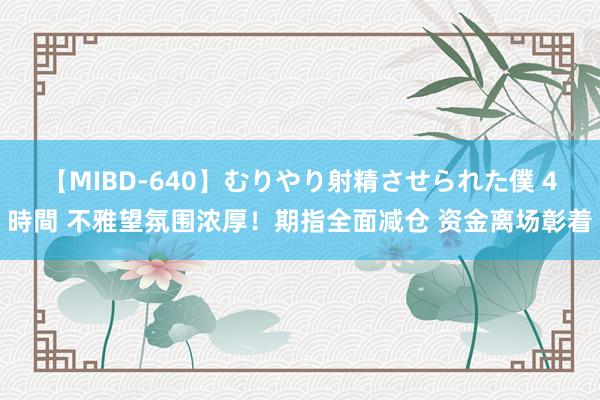 【MIBD-640】むりやり射精させられた僕 4時間 不雅望氛围浓厚！期指全面减仓 资金离场彰着