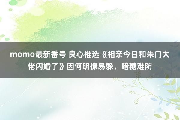 momo最新番号 良心推选《相亲今日和朱门大佬闪婚了》因何明撩易躲，暗糖难防