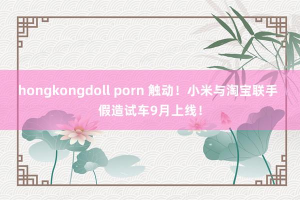 hongkongdoll porn 触动！小米与淘宝联手 假造试车9月上线！