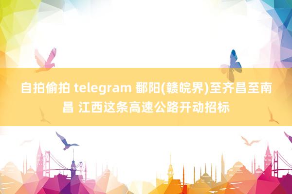 自拍偷拍 telegram 鄱阳(赣皖界)至齐昌至南昌 江西这条高速公路开动招标